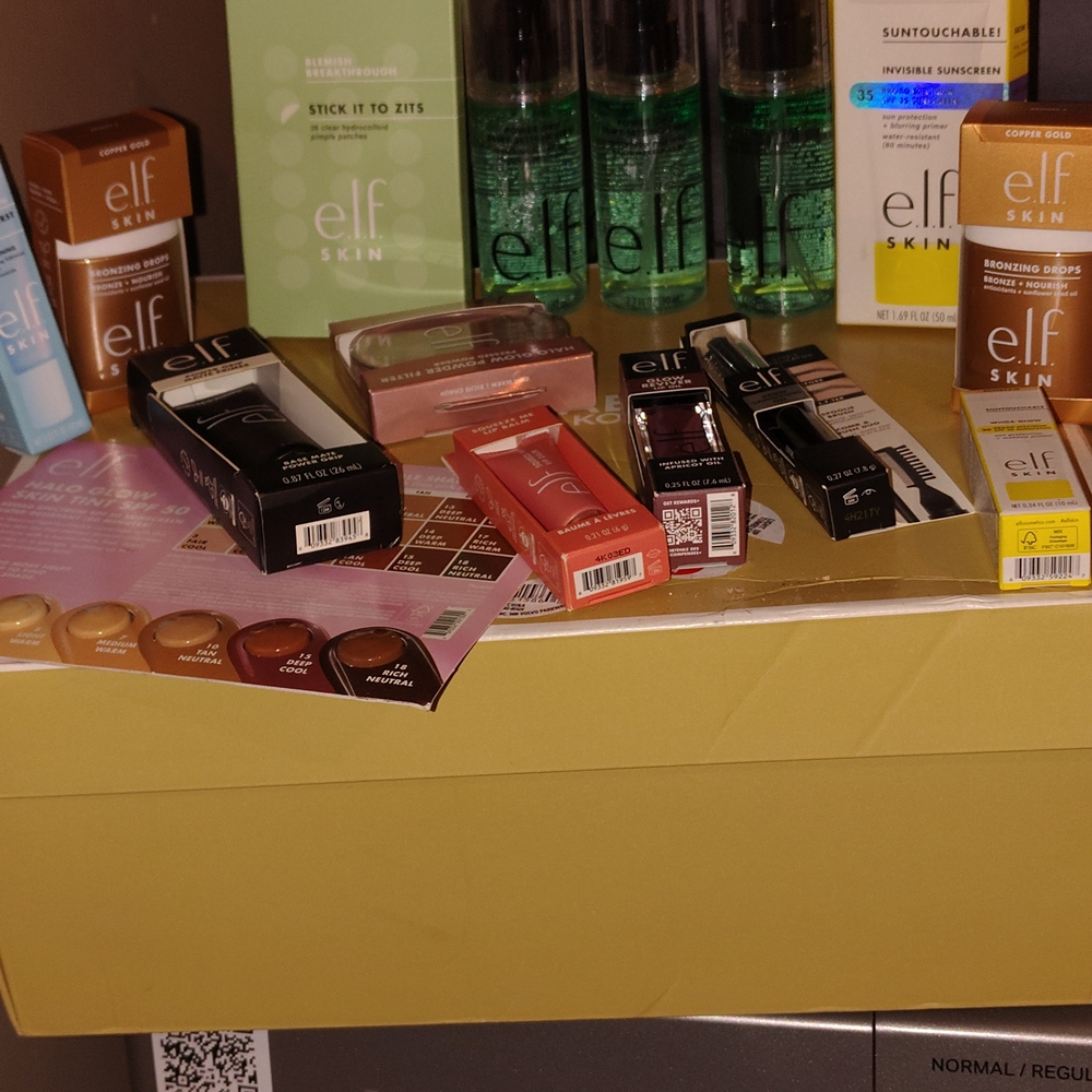 ELF Makeup Collection - Black, Brown, Yellow, Green